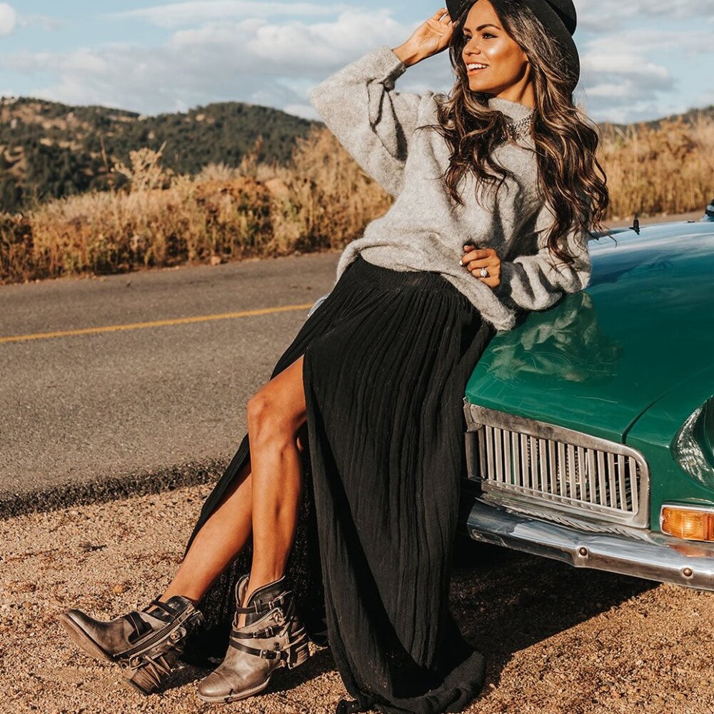 Freebird by Steven CRUE Brown Distressed Leather Booties
